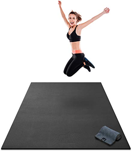 Premium Extra Thick Large Exercise Mat - 7' x 4' x 8mm