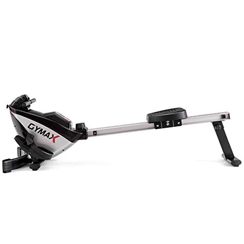 GYMAX Magnetic Rower, 8-Level Adjustable Resistance Rowing Machine