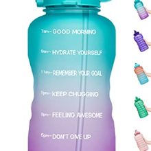 Pal 64 oz BPA-Free Leakproof Motivational Water Bottle with Straw and Time Marker, Perfect for Fitness, Gym, Camping, and Outdoor Sports.