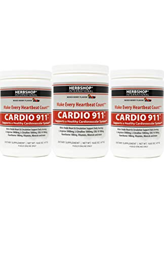 Cardio 911 L-arginine and L-citrulline, Nitric Oxide Supplement