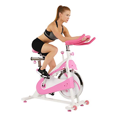 Sunny Health, Fitness Belt Drive Premium Indoor Cycling Bike