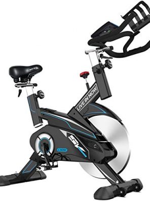 Belt Driven Stationary Bike with 35lbs Flywheel and Monitor