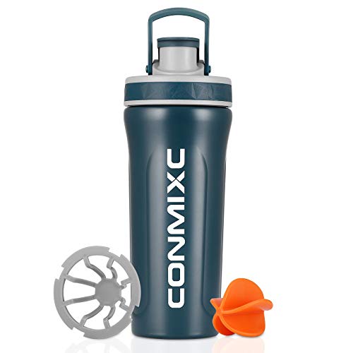 Stainless Steel Shaker Bottle for Protein Mixes 28 oz 800ml