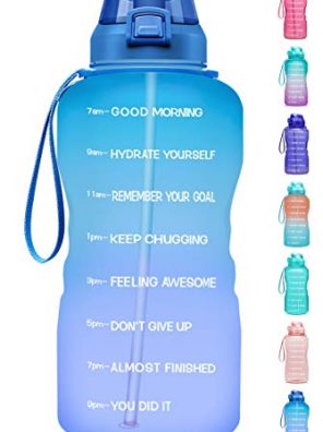 Fidus Large 1 Gallon/128oz Motivational Water Bottle