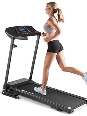 Goplus Electric Folding Treadmill, Adjustable Incline and Low Noise Design