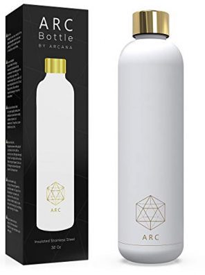 Insulated Water Bottle - Large, 34oz - Stainless Steel Water Bottle