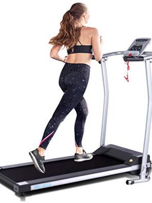 ANCHEER Treadmill for Small Spaces with LCD Monitor