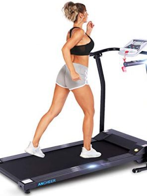ANCHEER Folding Treadmill, 12 Preset Programs