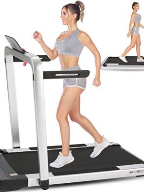 ANCHEER Folding Treadmill with Remote Control 2.25HP