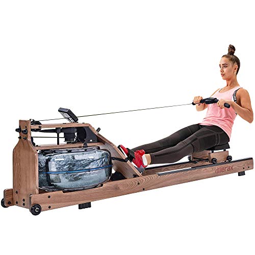 Merax Water Rowing Machine Wood Water Resistance
