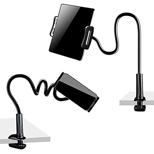 Clamp Clip Mount for iPhone, iPad, Switch, Samsung Galaxy Tabs, Kindle Fire for Bed Desk