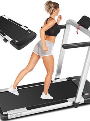 ANCHEER 2 in 1 Folding Treadmill for Home