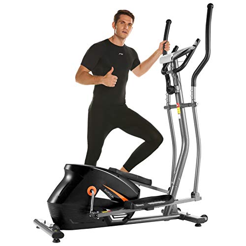ANCHHER APP Elliptical Machine, Elliptical Trainer with 10 Level