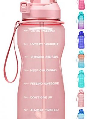 Fidus Large Half Gallon/64oz Motivational Water Bottle