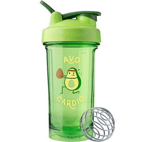 BlenderBottle Foodie Professional Series Shaker Bottle - Perfect for Protein Shakes and Pre-Workout - 24-Ounce - Avo Cardio.