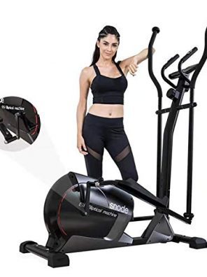 Home Use Elliptical Machine with LCD Monitor and Pulse Sensor