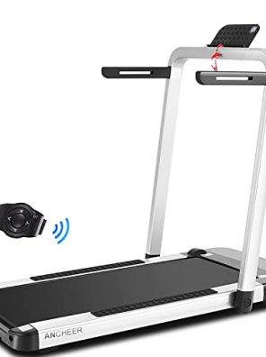 ANCHEER 2 in 1 Treadmill for Home, Installation-Free with Bluetooth