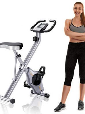 BCAN Folding Exercise Bike with Magnetic Resistance