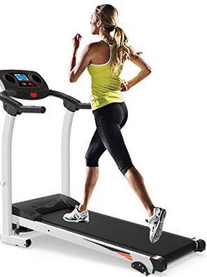 Home Folding Treadmill with Incline,JULYFOX Quiet White
