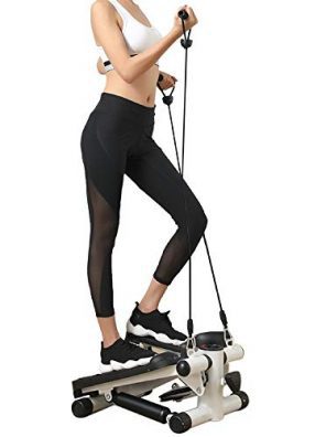 Real Relax Mini Stair Stepper with Resistance Bands