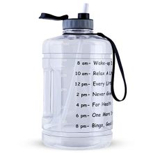 128OZ/1 Gallon Large Water Bottle with Motivational Time Marker