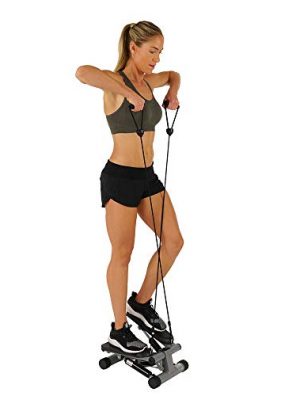 Sunny Health, Fitness Mini Stepper with Resistance Bands