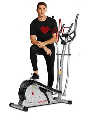 Fitness Magnetic Elliptical Exercise Machine with 8 Level Resistance