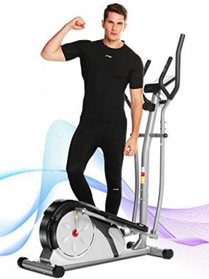 Portable Magnetic Ellptical Exercise Machine with LCD Display
