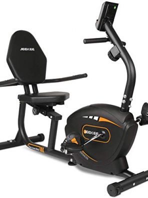 JEEKEE Recumbent Exercise Bike for Adults Seniors - Indoor Magnetic Cycling Fitness Equipment for Home Workout