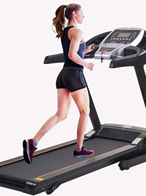 Fitness Electric Treadmill with Incline, Bluetooth Speaker
