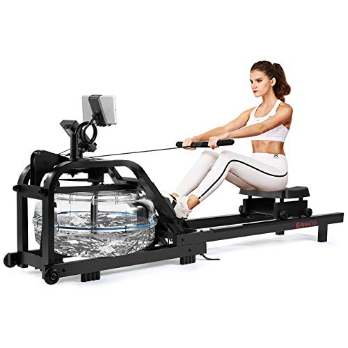 FITNESSCLUB Rowing Machine,Double Steel Track Rower