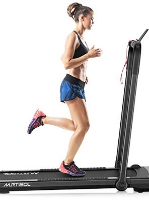 Murtisol 2 in 1 Folding Treadmill, Set up-Free with APP
