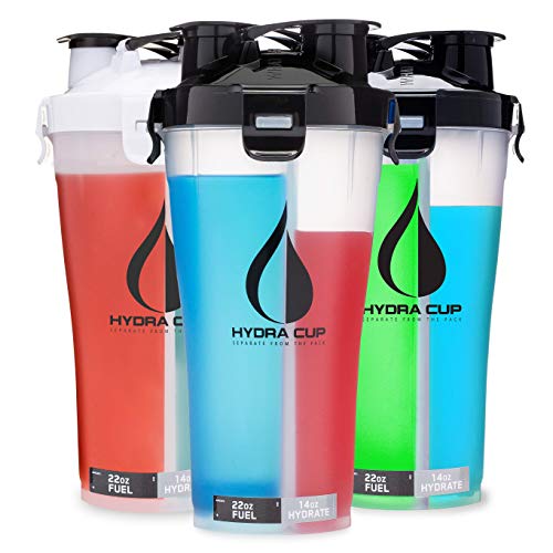 Hydra Cup 3 Pack High Performance Dual Shaker Bottle