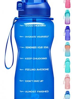 Fidus Large Half Gallon/64oz Motivational Water Bottle