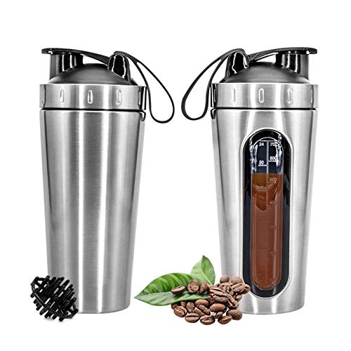 Yanhuang 28oz (800ml) Stainless Steel Protein Shaker Bottle