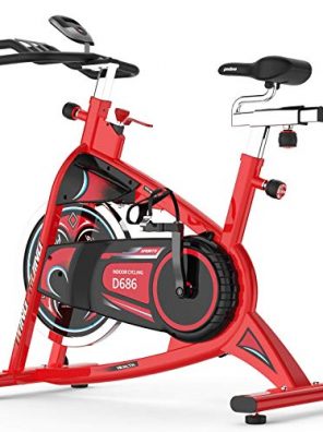 Stationary Exercise Bike Indoor Cycling Bike with LCD Display