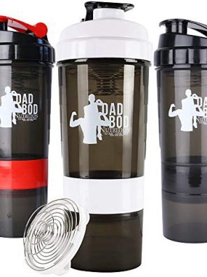 Funny Protein Shaker Water Bottle By Dad Bod Nutrition