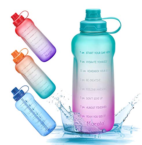 Half Gallon/64 oz Motivational Water Bottle