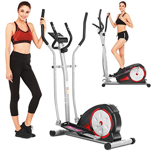 ANCHEER Elliptical Machine with LCD Display