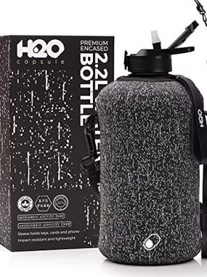 H2O Capsule 2.2L Half Gallon Water Bottle