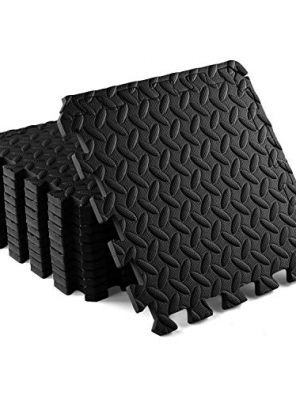 Yes4All Interlocking Exercise Foam Mats with Border
