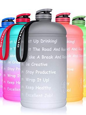 AOMAIS Gallon Water Bottle with Motivational Time Marker