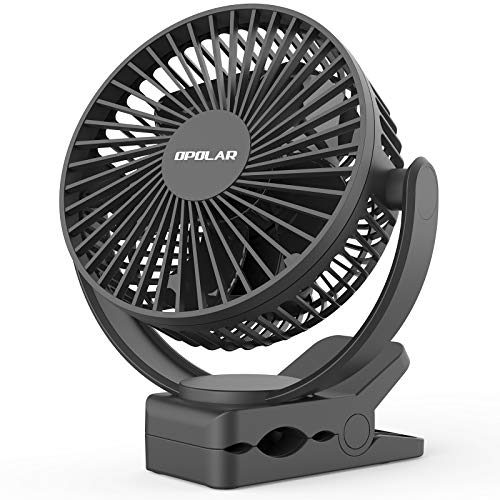 OPOLAR Rechargeable Battery Operated Clip on Fan 5000mAh