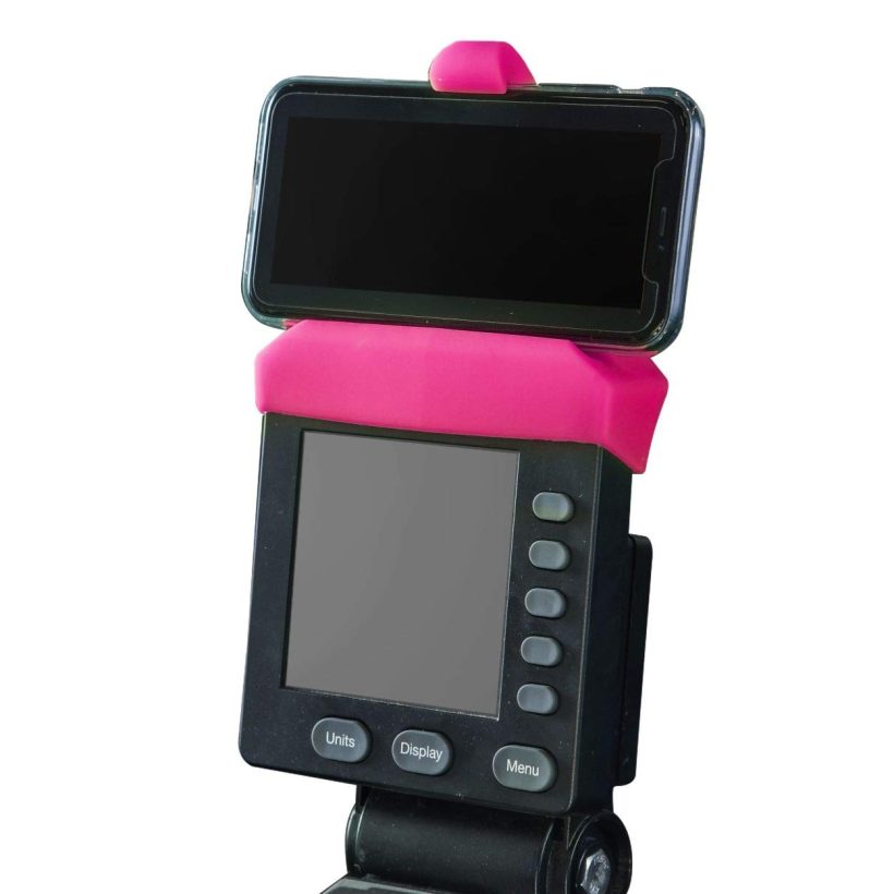 Pink Phone Holder Made for PM5 Monitors of Rowing Machine