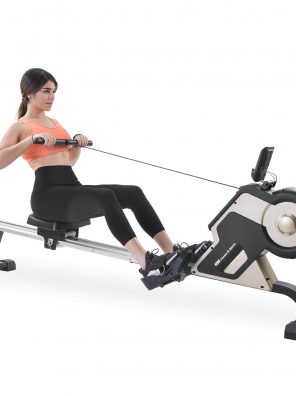 Merax Rowing Machine Magenetic with 8-Adjustable Level