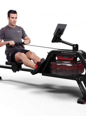 HARISON Water Rowing Machine Foldable with LCD Monitor