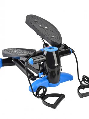 Mini Stepper with Resistance Bands LCD Display Air Climber