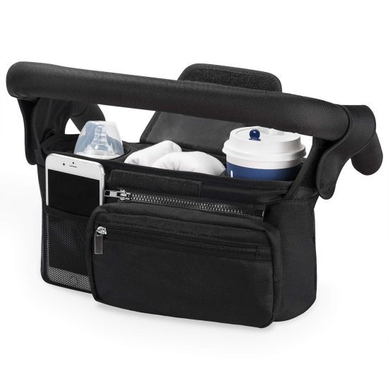 Universal Stroller Organizer with Insulated Cup Holder by Momcozy