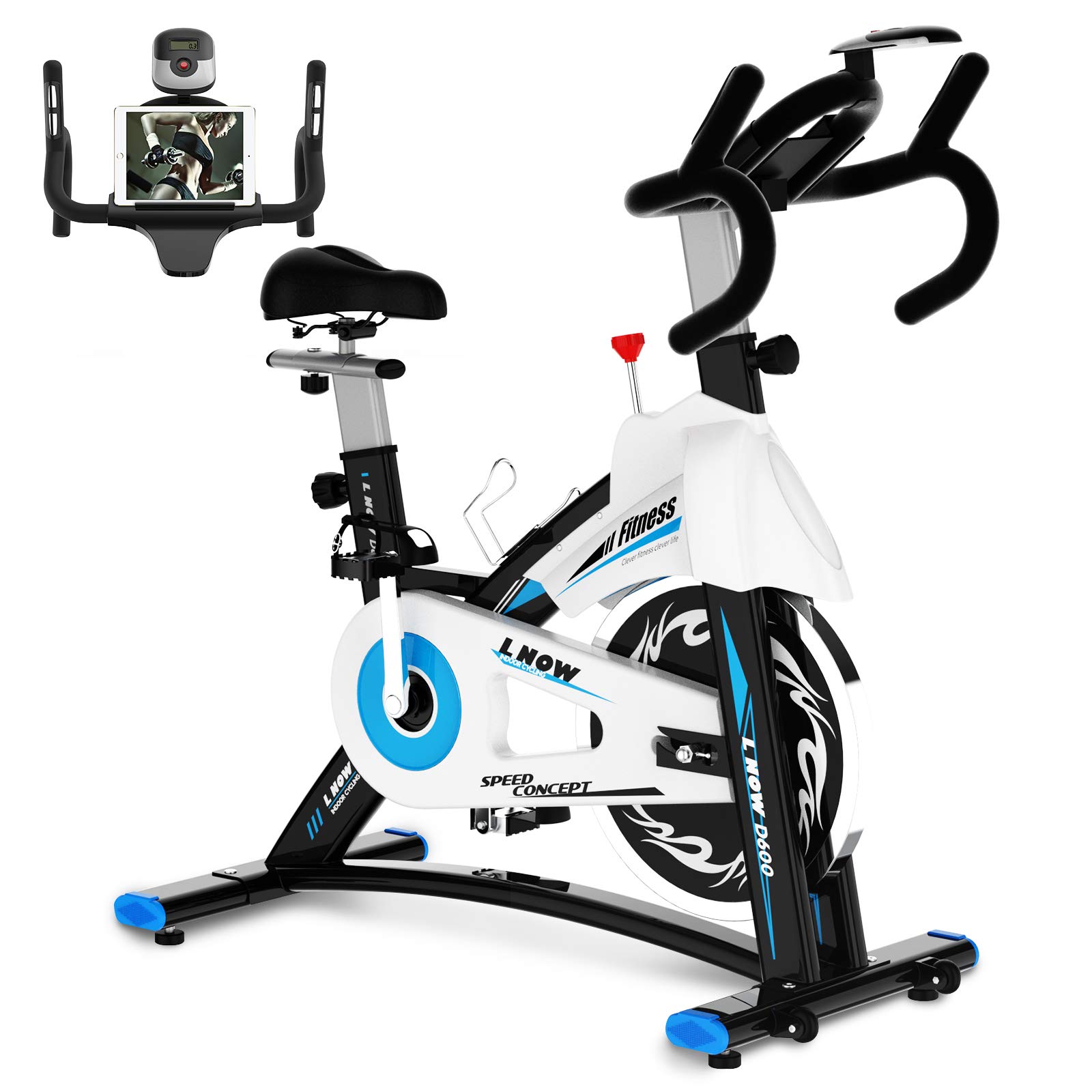 Exercise Bike Stationary Indoor Cycling Adjustable Comfortable Seat