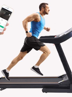 Home Folding Treadmill with Incline with Bluetooth Speaker